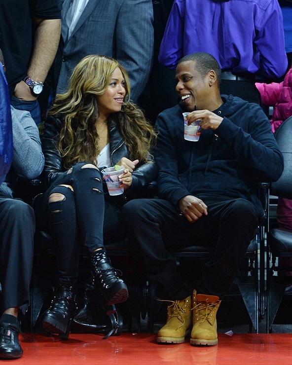 Beyonce - Jay Z hạnh phúc đi xem bóng rổ - 10 Beyonce and Jay Z