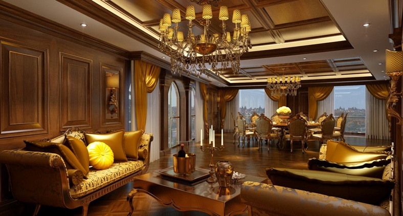 Hải sản Lã Vọng “Bán Đảo Hoàng Cầu” đẳng cấp, lung linh ra mắt khách hàng Hà Nội - 2 Nội thất đẳng cấp hoàng gia