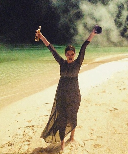 “Sao” quốc tế đón năm mới ở đâu? - 34 Stylish: Nick Grimshaw and Alexa Chung also saw in 2015 on the island nation