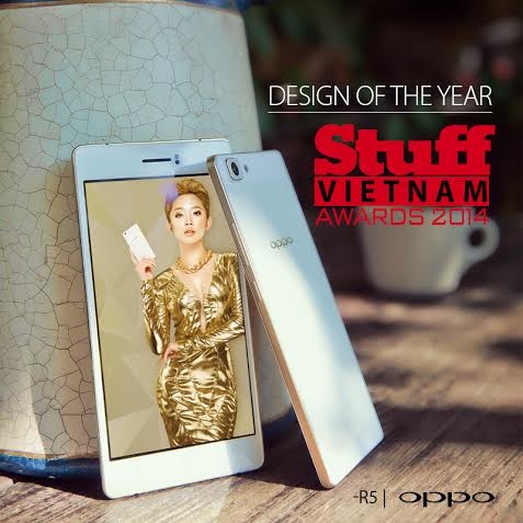 OPPO R5 đoạt giải “Thiết kế của năm” tại Stuff Vietnam Awards 2014 - 2 Thiết kế siêu mỏng và siêu bền