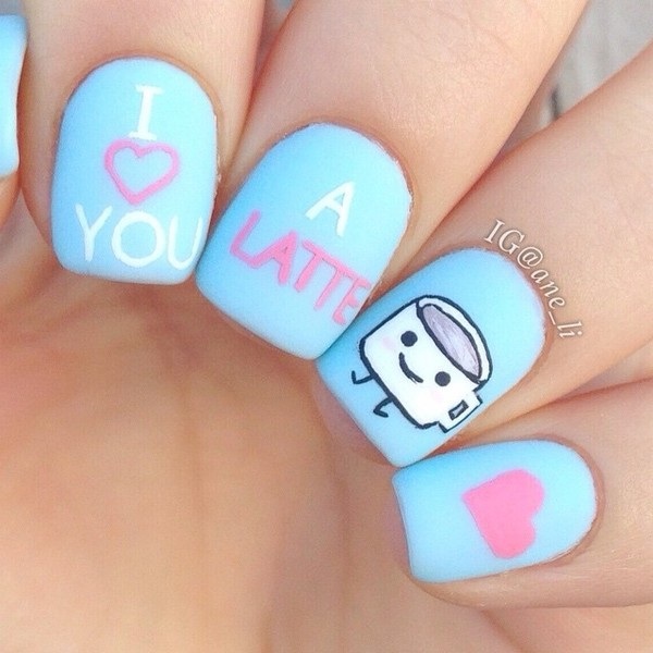 Vẽ móng nghệ thuật ngày Valentine's