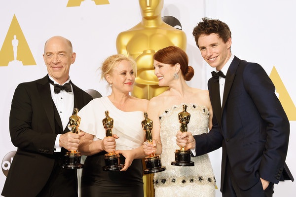 Julianne Moore, Eddie Redmayne, Patricia Arquette, J.K. Simmons