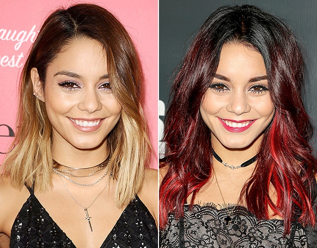 Những “pha” đổi màu tóc táo bạo của “sao” - 3 Vanessa Hudgens