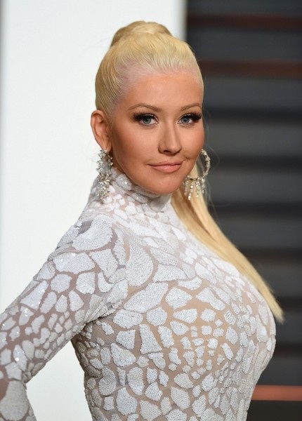 Những “sao” cực xinh với tóc bạch kim - 1 Christina Aguilera