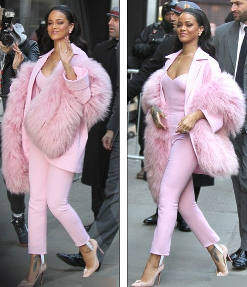 Rihanna bất ngờ nữ tính, duyên dáng - 3 Rihanna