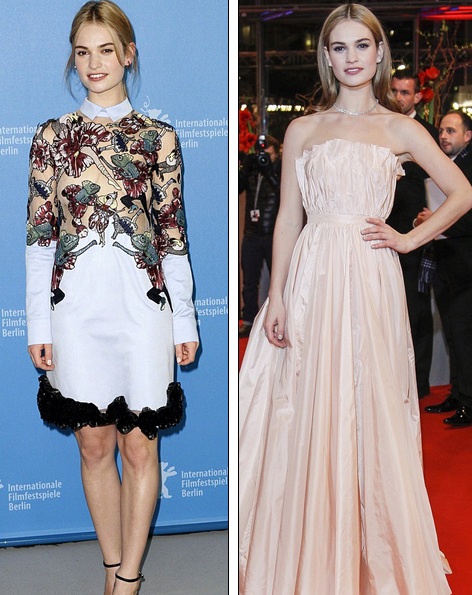 Ngắm bộ sưu tập váy hàng hiệu của “Lọ Lem” Lily James - 2 Lily James