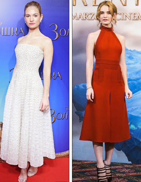 Ngắm bộ sưu tập váy hàng hiệu của “Lọ Lem” Lily James - 3 Lily James