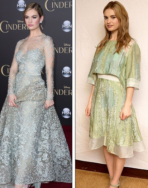 Ngắm bộ sưu tập váy hàng hiệu của “Lọ Lem” Lily James - 5 Lily James