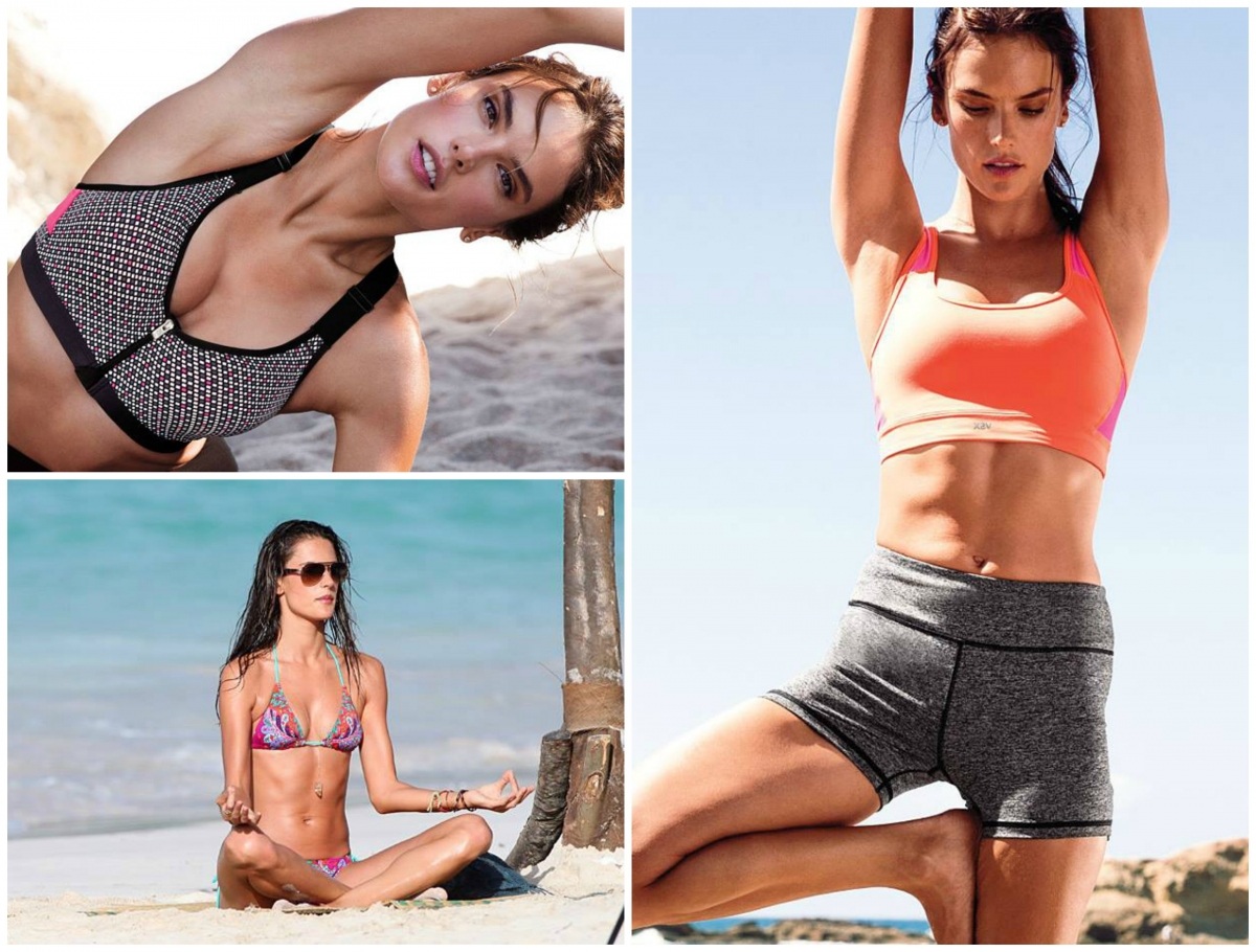 Những “sao” nổi tiếng mê tập Yoga - 6 Thiên thần áo tắm Alessandra Ambrosio