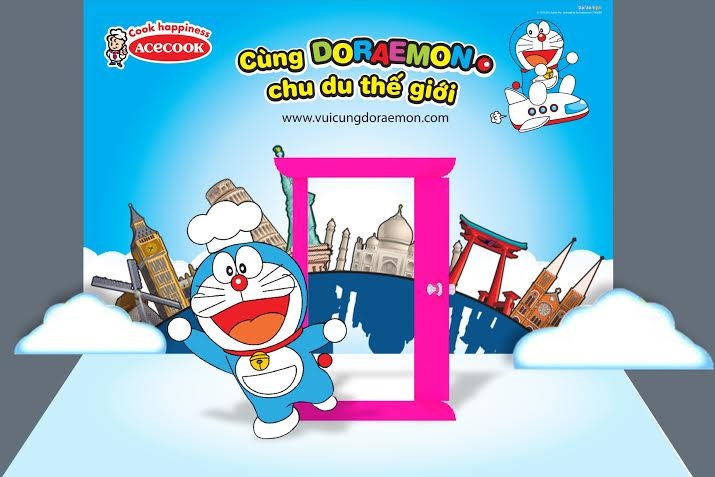 Acecook tổ chức sân chơi hè cho trẻ em “Cùng Doraemon chu du thế giới” - 3 Chương trình vui nhộn với sự xuất hiện của chú mèo máy thông minh