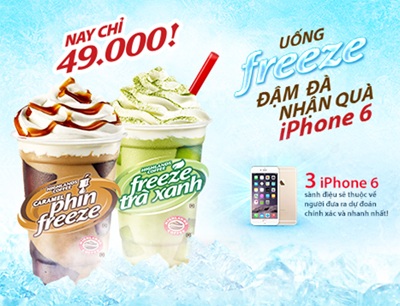 Dự đoán trúng iPhone 6 cùng Highlands Coffee Freeze - 2 Dự đoán trúng iPhone 6 cùng Highlands Coffee Freeze