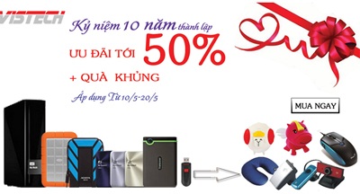 Mừng sinh nhật 10 năm “Giảm giá sốc - Quà tặng khủng” - 2 Links SP quà tặng: