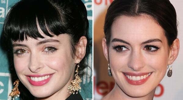 Những “sao” có vẻ ngoài rất giống nhau - 4 Krysten Ritter & Anne Hathaway