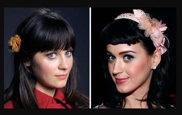 Những “sao” có vẻ ngoài rất giống nhau - 7 Zooey Deschanel & Katy Perry
