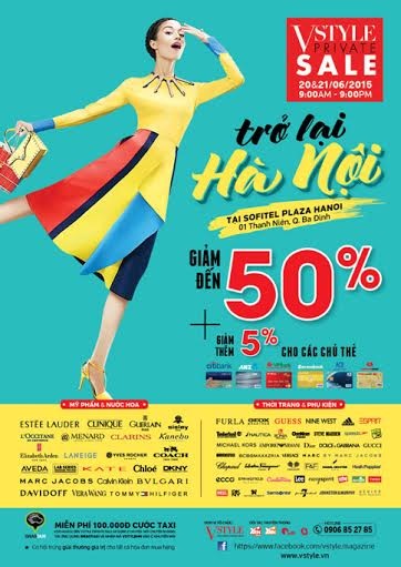 Tại Hà Nội: 80 Thương hiệu cao cấp giảm 50% - 1 Cuộc gặp gỡ của 80 “ông lớn”