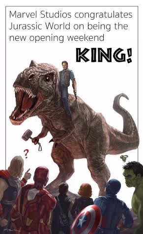 Sự thành công của Công viên kỷ Jura không làm đối thủ ghen tỵ - 1 Công viên kỷ Jura (Jurassic World ) của hãng phim Universal