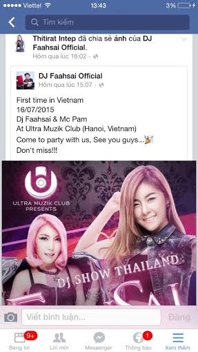 DJ số một Thái Lan sắp sang Việt Nam gây “sốt” mạng - 1 Thông báo chính thức về DJ show của cô tại Việt Nam