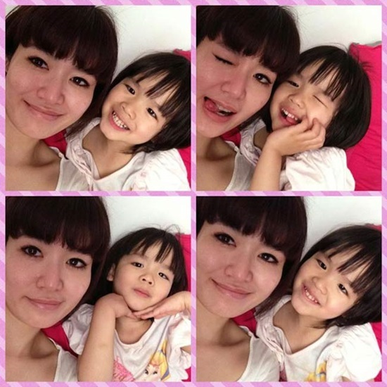 Cô con gái giống mẹ như đúc của Hoa hậu Nguyễn Thị Huyền