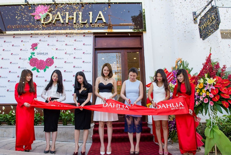 Khai trương Dahlia Spa tại Hà Nội - 1 Hình ảnh Lễ cắt băng khánh thành Dahlia Spa & Clinic