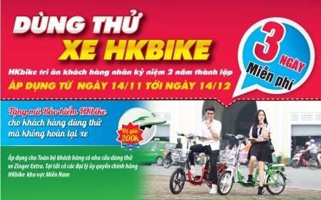 Cơ hội dùng thử xe đạp điện miễn phí trong 3 ngày
