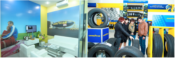 Goodyear mở rộng mô hình Autocare đến khu vực miền Bắc - 3 Mỗi Goodyear Autocare được xây dựng theo
mô hình chuẩn với máy móc, trang thiết bị hiện đại
