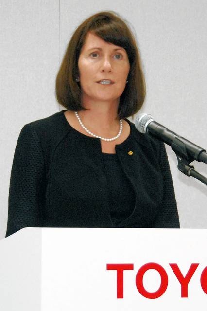 Bà Hamp là
lãnh đạo nữ cao nhất từ trước tới nay trong lịch sử Toyota. (Ảnh: Reuters)