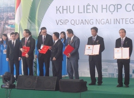 Mặc dù mới hình thành nhưng VSIP Quảng Ngãi đã thu hút 9 nhà đầu tư cho KKT Dung Quất