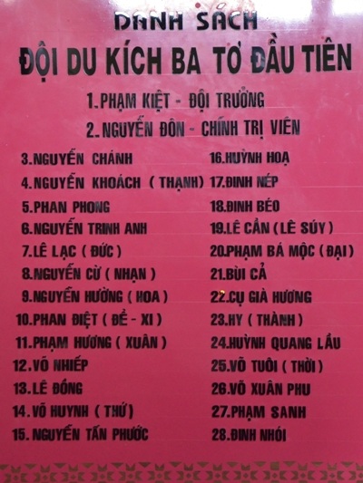 70 năm ngày khởi nghĩa Ba Tơ: 28 chiến sĩ và đội du kích anh hùng! - 4 Danh sách 28 chiến sĩ Đội du kích Ba Tơ.