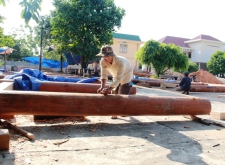 Công trình đang thi công đạt 30% khối lượng.