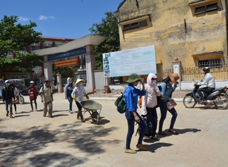 Thí sinh Quảng Ngãi đã đến các điểm thi ở Bình Định.