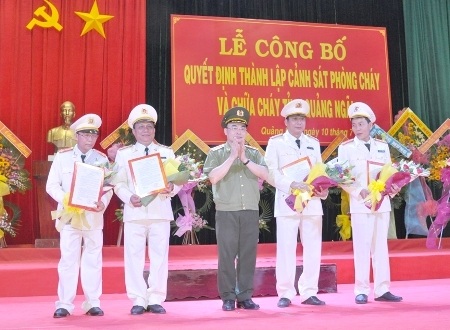 Thành lập Cảnh sát phòng cháy và chữa cháy tỉnh