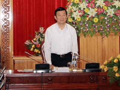 Chủ tịch nước thăm và làm việc với Bộ Công an - 1