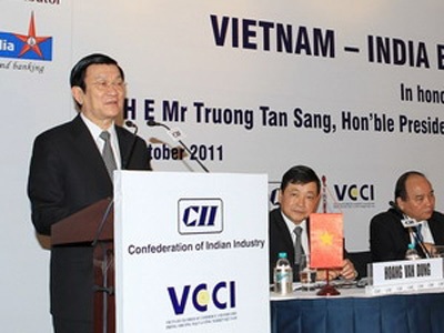 Chủ tịch nước dự Diễn đàn DN Việt Nam-Ấn Độ  - 1