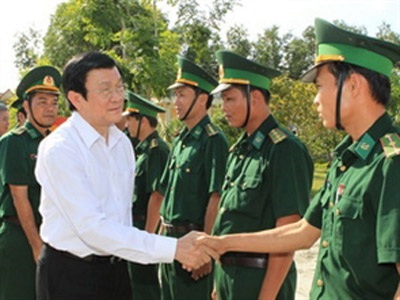 Chủ tịch nước Trương Tấn Sang làm việc tại An Giang - 1 Chủ tịch nước Trương Tấn Sang làm việc tại An Giang - 1