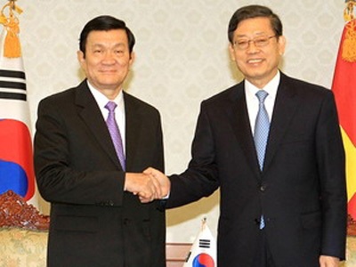 Chủ tịch nước hội kiến với các lãnh đạo Hàn Quốc - 1