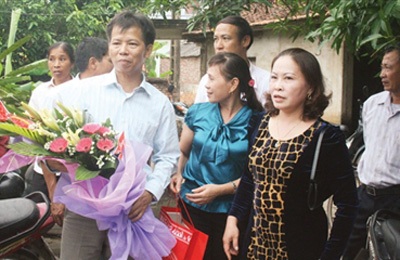 Ông Nguyễn Thanh Chấn trong ngày trở về
