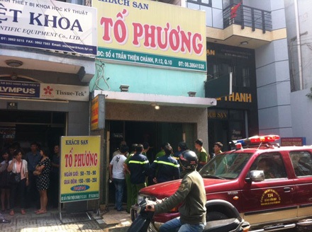 TPHCM: Cháy khách sạn 4 tầng tại trung tâm quận 10 - 1 Khách sạn nơi xảy ra hỏa hoạn