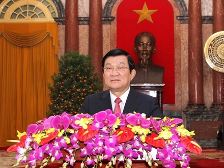 Thư chúc Tết Giáp Ngọ của Chủ tịch nước Trương Tấn Sang - 1 Thư chúc Tết Giáp Ngọ của Chủ tịch Nước Trương Tấn Sang