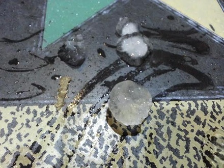 Mưa đá lại xuất hiện ở Lào Cai