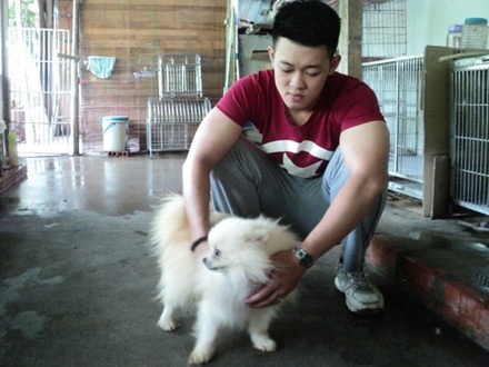 “Thú cưng” được chăm sóc tận tình chu đáo. (Ảnh: Thanh Tâm/Vietnam+)