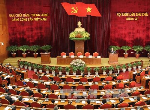 Bế mạc Hội nghị 9 Ban chấp hành Trung ương Đảng khóa XI - 1 Hội nghị lần thứ chín Ban Chấp hành Trung ương Đảng khóa XI (Ảnh: TTXVN)