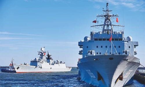 Trung Quốc cử tàu thiết bị dò hiện đại tìm kiếm máy bay MH370 - 1 Tàu Dong Hai Jiu 101 của Trung Quốc sẽ tham gia tìm kiếm máy bay MH370 của Malaysia (Ảnh: AFP)