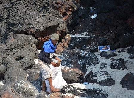 Hai ông lão nhặt rác trên đảo Bé - 3