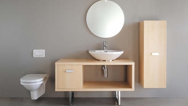 ... hay hệ tủ ở khu phòng tắm - vệ sinh thế này!