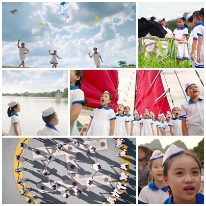 MV "Vươn Cao Việt Nam" lan tỏa niềm tự hào và tình yêu đất nước - 3 Sử dụng hình ảnh ca sĩ thiếu nhi là một điểm sáng mới của sản phẩm