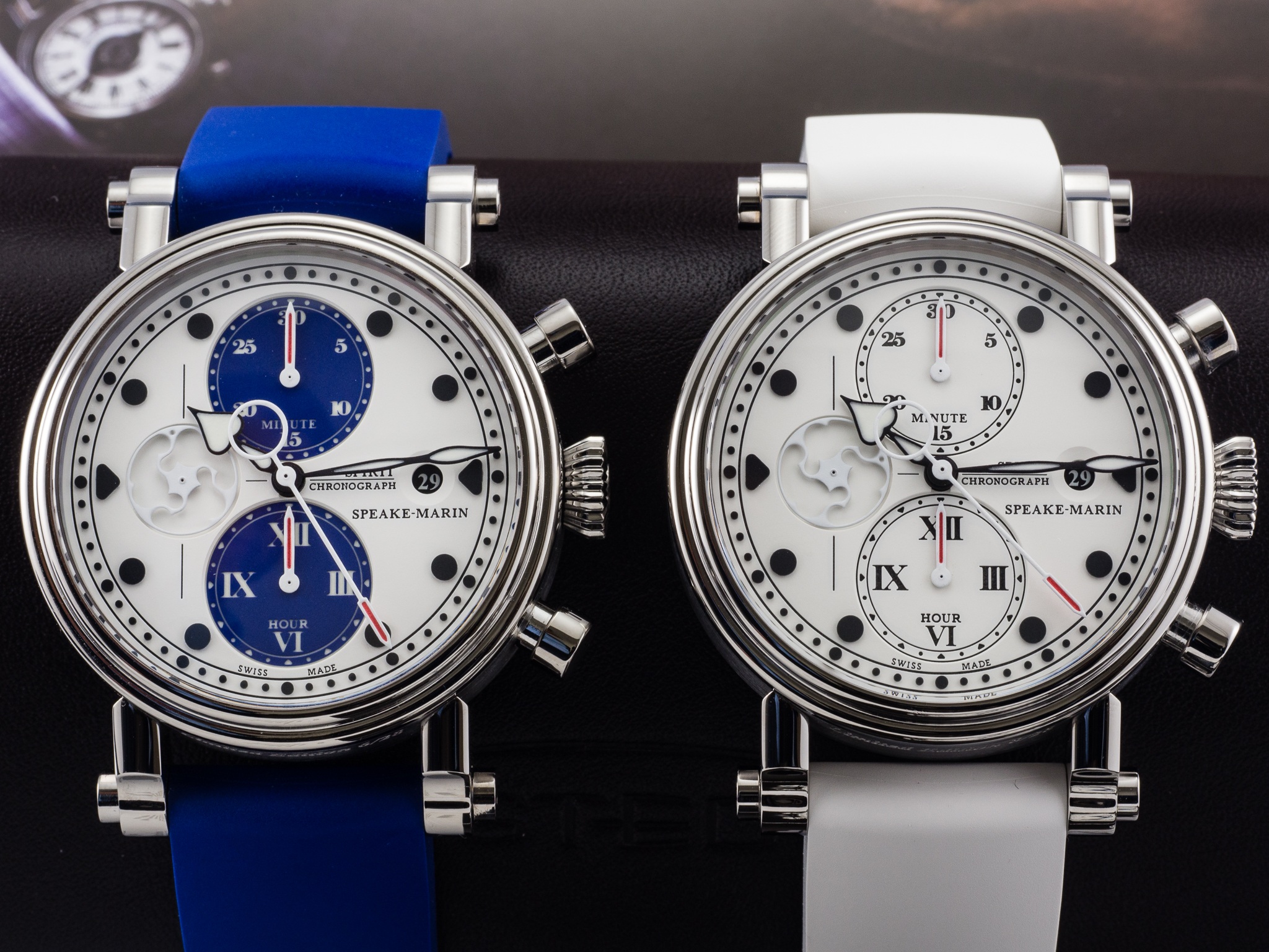 Bộ sưu tập Speake-Marin Spirit Seafire giới hạn 28 chiếc trên toàn thế giới với 2 lựa chọn Xanh (Blue) và Trắng (White).