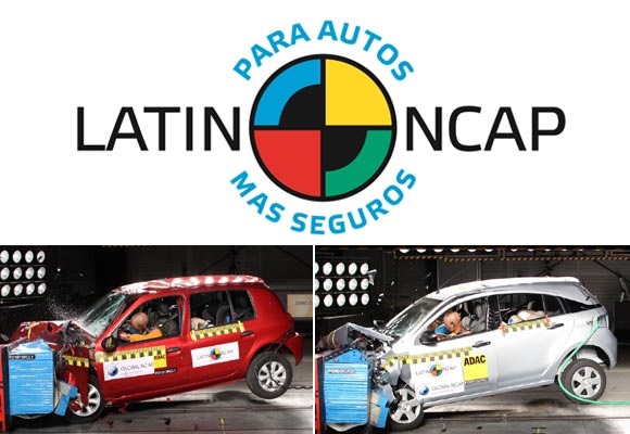 Renault bị “sờ gáy” vì gây nhiễu thông tin - 2 Mẫu Renault Clio được thử nghiệm tại Latin NCAP