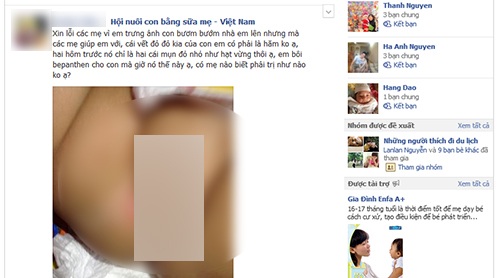 Dọa tự tử vì… bị bố mẹ khoe ảnh trên Facebook - 1 Có mẹ còn chụp nguyên bộ phận sinh dục và bãi phân của con đăng trên mạng xã hội.