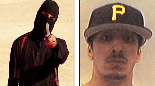 
Mohammed Emwazi được cho là tứng xuất hiện trong các video dọa giết con tin phương tây (Ảnh: AFP, Rex)
