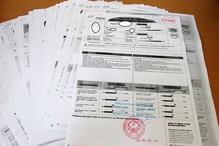 Dùng bằng TOEIC giả, 45 sinh viên Đại học Văn hóa buộc hoãn tốt nghiệp - 2 Dùng bằng TOEIC giả, 45 sinh viên Đại học Văn hóa buộc hoãn tốt nghiệp - 2